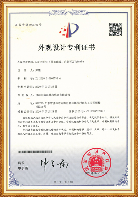 Certificate Of Honor